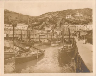 Fiskebåtar - Polperro, 1927.