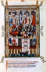 Flagellering av St Denis, St Rusticus och St Eleutherius, 1317