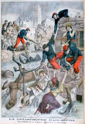 Översvämning vid Ain Sefra, Algeriet, 1904