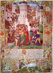 Flavius Josephus ställde inför Titus, vid belägringen av Jerusalem, 70