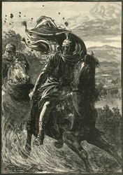 Pompejus flyg från stridsfältet i Pharsalia, 1890.