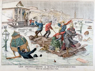 Översvämningar i St Petersburg, Ryssland, 1903