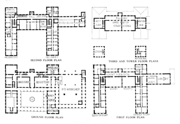 Planritningar, Federal Building, Honolulu, Hawaii, 1924