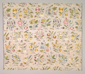 Blommorbroderier, tidigt 1600-tal.