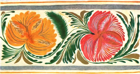 Blomsterdesign, Ukraina, 1925, 1928.