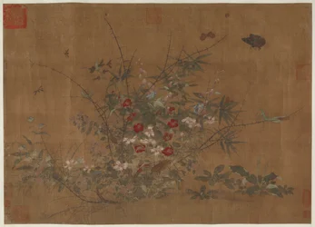 Blommor och insekter, Mingdynastin, 1400-talet.