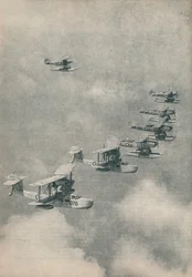 Flygbåtar och sjöflygplan från hangarfartyg från Royal Navy, c1936 c1937