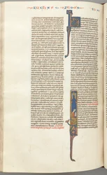 Fol. 425v, John, historiker initial I, John sittande skrift, ca. 1275-1300.