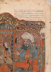 Folio från en Kalila wa Dimna, 1700-tal.