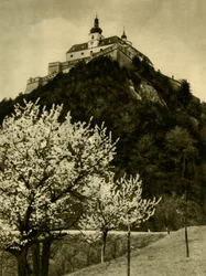 Forchtenstein slott, Burgenland, Österrike, c1935.