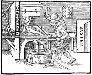Smide en magnet, 1600