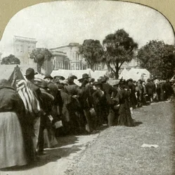Bildar brödlinje vid Jefferson Square, 1906.