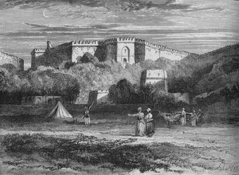 Fort Rhotas, nära Chillianwallah, c1880