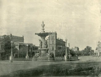 Fountain, Pall Mall, Bendigo, 1901.