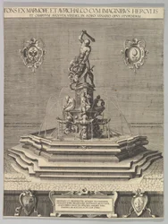 Herkulesfontänen i Augsburg kopia, 1602.