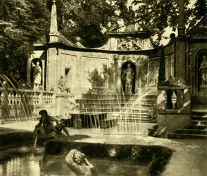 Fontäner, Hellbrunn Palace, Salzburg, Österrike, c1935.