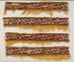 Fyra kantremsor, ca. 1100-1400.