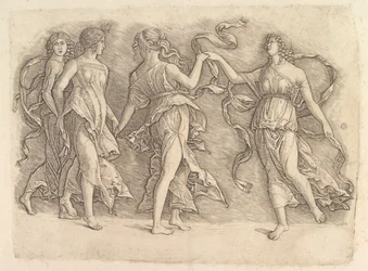 Fyra dansmuser, ca. 1497.