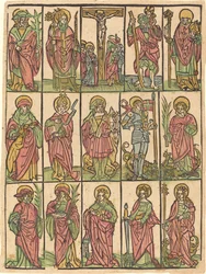 Fjorton hjälpheliga, ca. 1500.