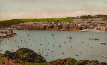 Fowey från Polruan, c1930