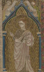 Fragment of an Orphrey, brittiskt, 1200-tal.