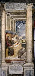 Francesco Petrarca i sitt arbetsrum