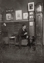 Francisque Poulbot, fransk serietecknare och illustratör, 1909