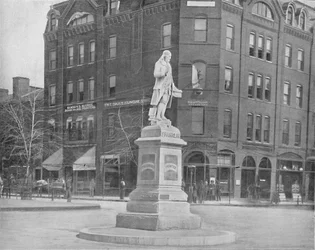 Franklin-statyn, Washington, D.C., c1897.