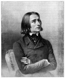 Franz Liszt, ungersk virtuos pianist och kompositör från 1800-talet, 1900