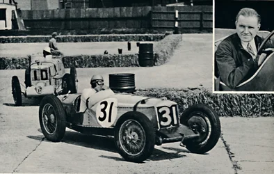 Freddie Dixon Riley på Brooklands, 1937