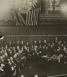 Freedom of the City of London tilldelades Theodore Roosevelt i Guildhall, London