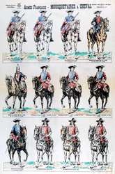 Fransk armé, beridna musketörer, 1600-talet 1800-talet