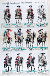 Fransk armé, beridna musketörer, 1700-talet 1800-talet