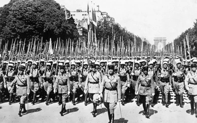 Franska främlingslegionens recension, Paris, 14 juli 1939