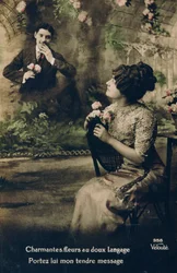 Franskt vykort, c1900