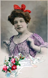 Franskt vykort, c1900