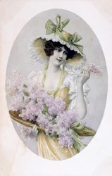Franskt vykort, c1900