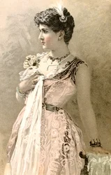 Franskt vykort, c1900