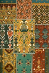 Fransk renässans mattmålning, 1898.