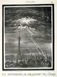 Fransk antipreussisk tecknad serie, 1871.