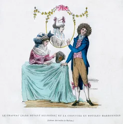 Franskt mode och frisyr, tidigt 1800-tal 1882-1884