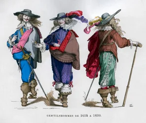Fransk herrkostym, 1615-1630 1882-1884