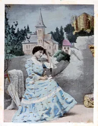 Franskt vykort, c1900