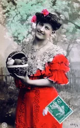 Franskt vykort, c1900