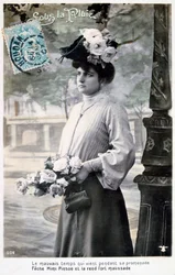 Franskt vykort, c1900