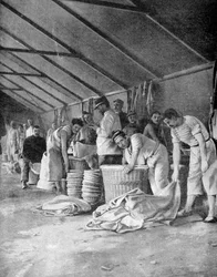 Franska sjömän i ett läger i Moudros, Lemnos, Grekland, 1915