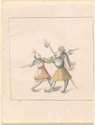 Freydal, The Book of Jousts and Tournament of Emperor Maximilian I: Combats...Plate 143, c1515.