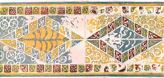 Fris i kyrkan i Saint-Pierre-de-Clages, Schweiz, 1928.