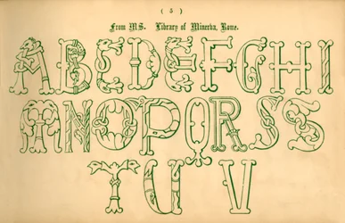 Från MS. Minervas bibliotek, Rom, 1862.