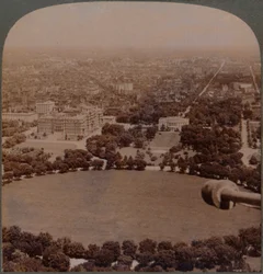 Från Washington Monument N., Vita huset, finans- och utrikesdepartementet, Washington, U.S.A.,